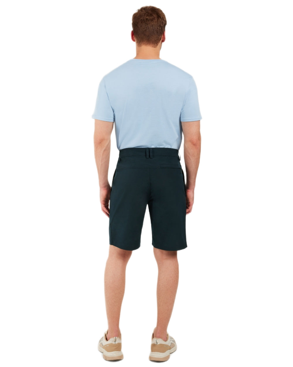 Dark Night Blue coloured Didriksons Mens Bracke Shorts on white background