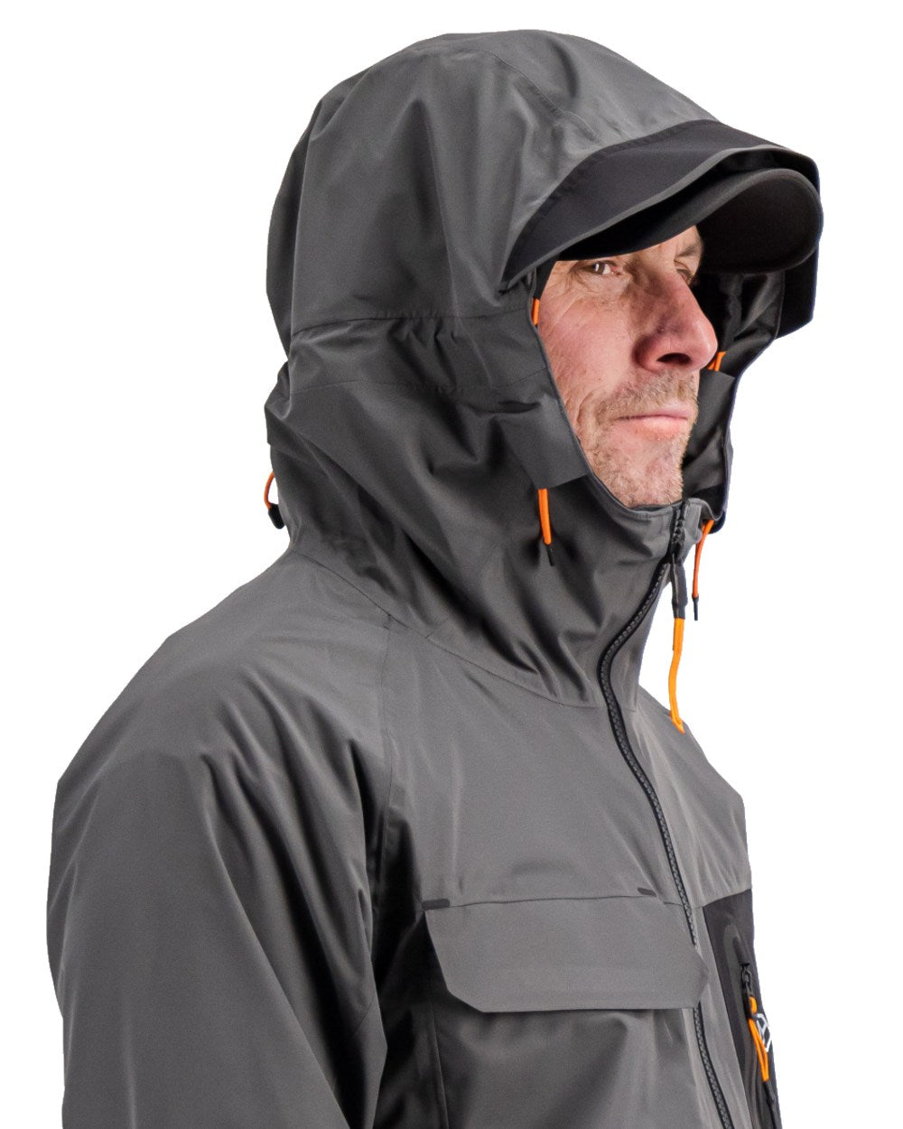 Coal Black coloured Didriksons Mens Calvus USX Jacket 2 on white background