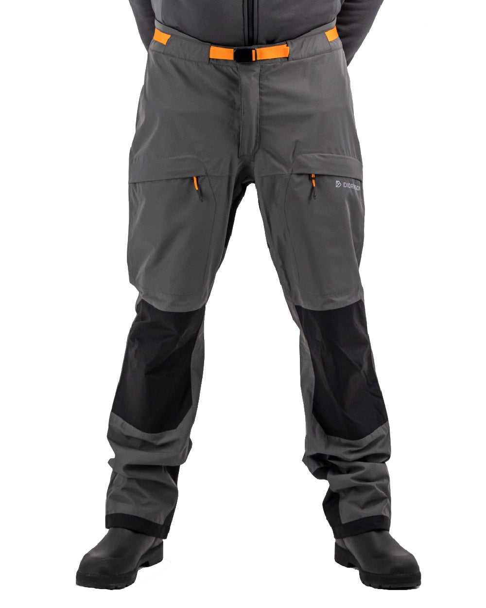 Coal Black coloured Didriksons Mens Calvus USX Pants 2 on white background