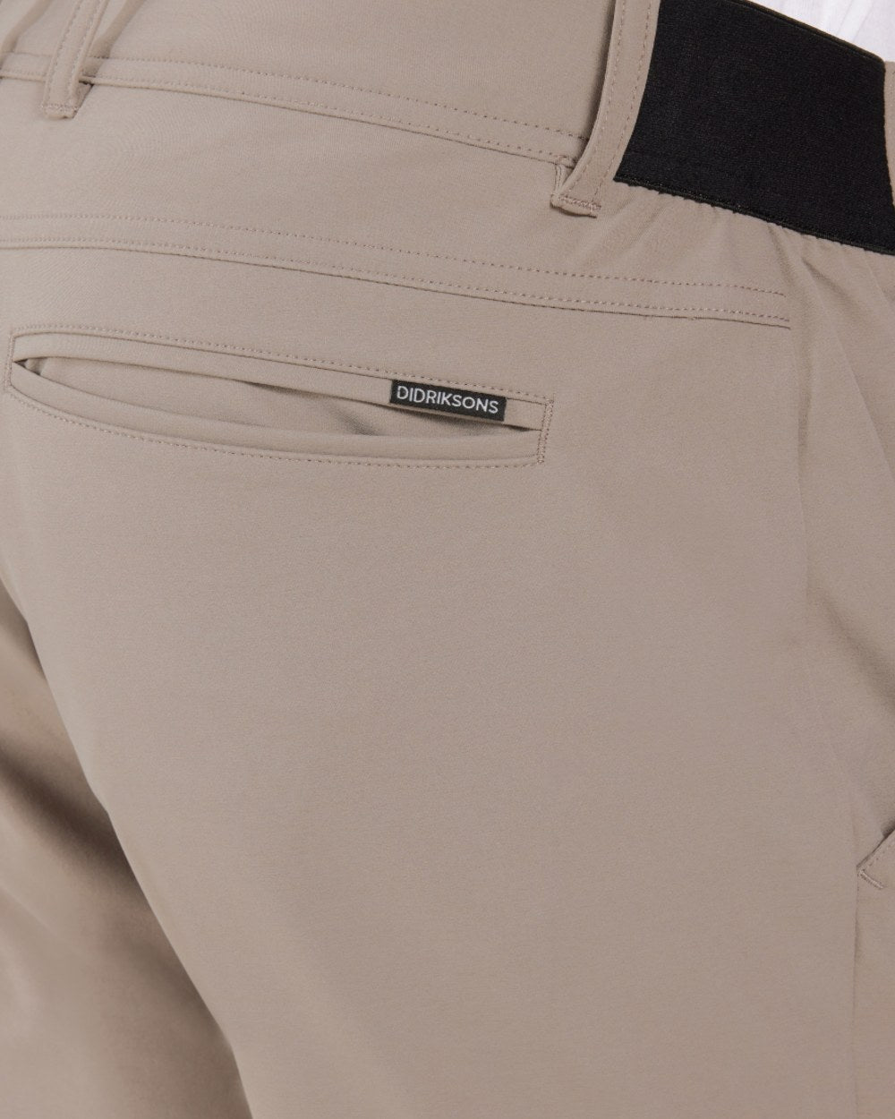 Ash Brown coloured Didriksons Mens Darren Pants on white background