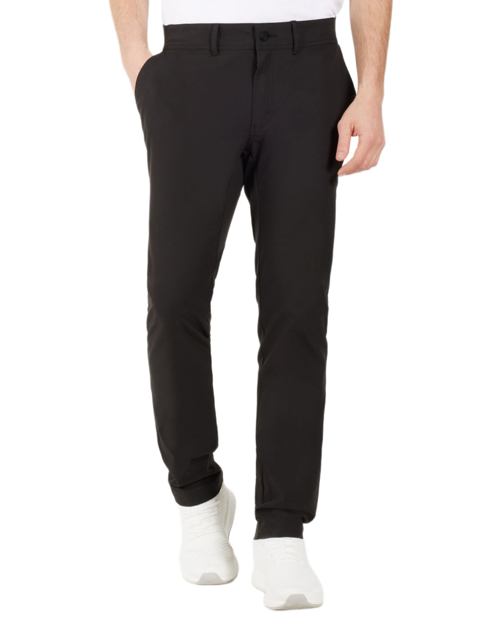 Black coloured Didriksons Mens Darren Pants on white background