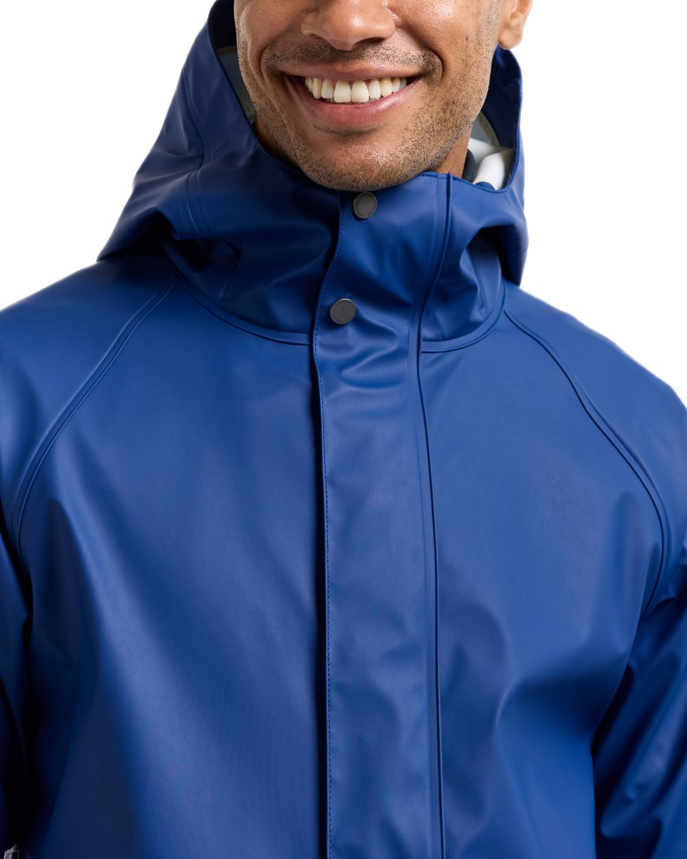 Ultramarine coloured Didriksons Mens Darwin Jacket on white background