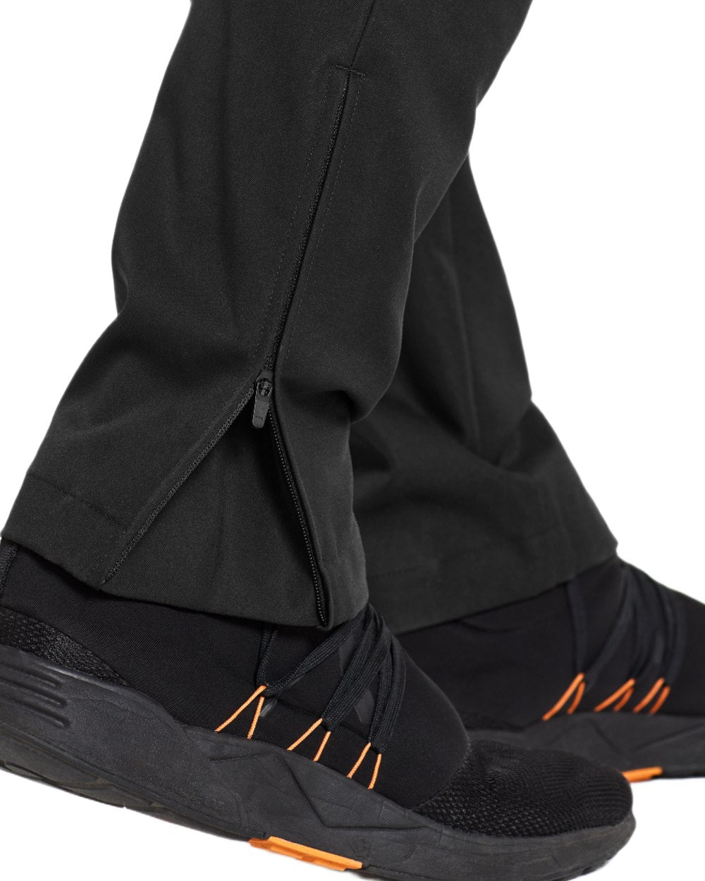 Black coloured Didriksons Mens Dennis Pants on white background