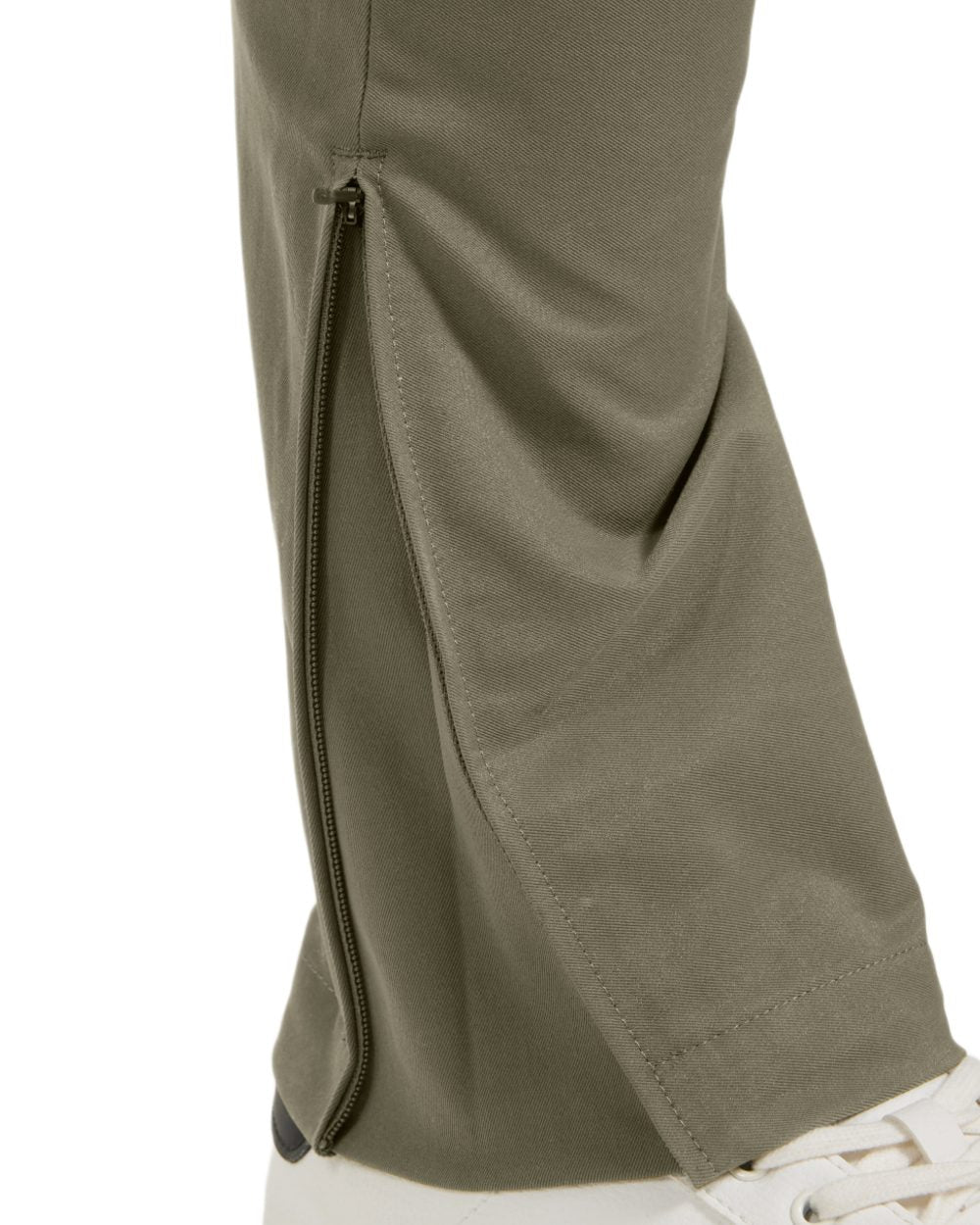 Fog Green coloured Didriksons Mens Dennis Pants on white background