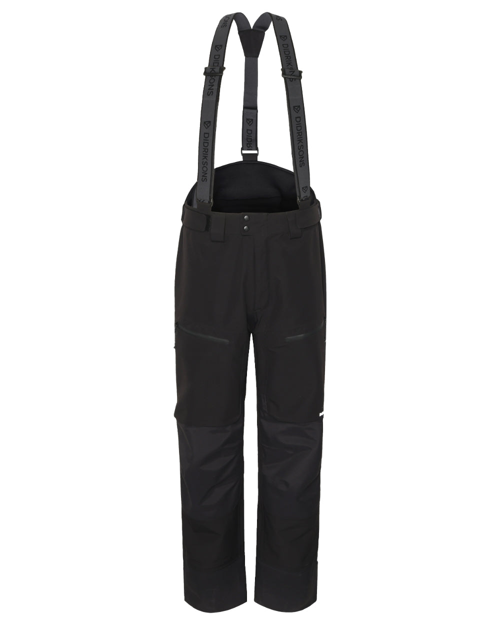 Black coloured Didriksons Mens Fractus Pants on white background
