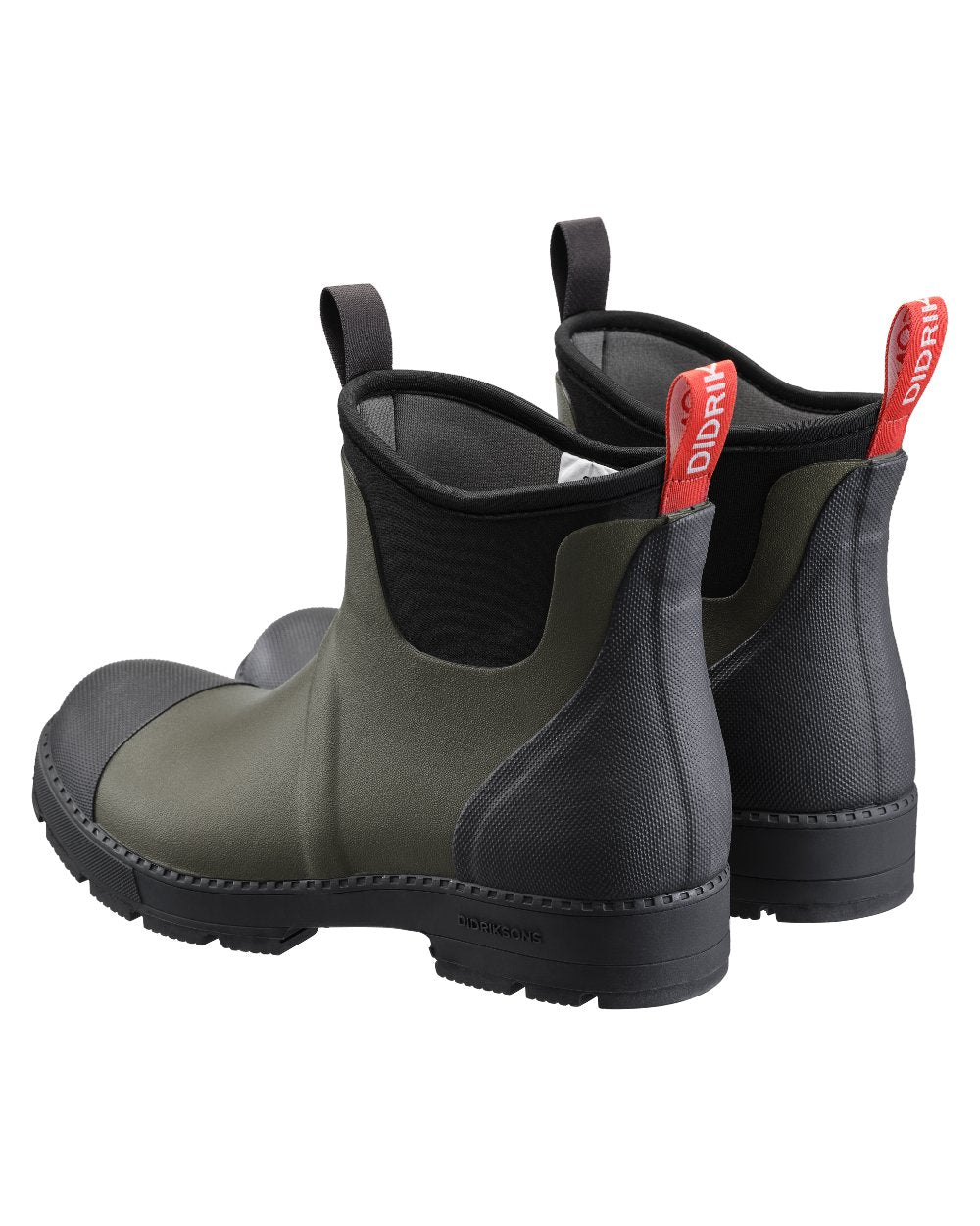 Deep Green coloured Didriksons Mens Grinda Boots on white background