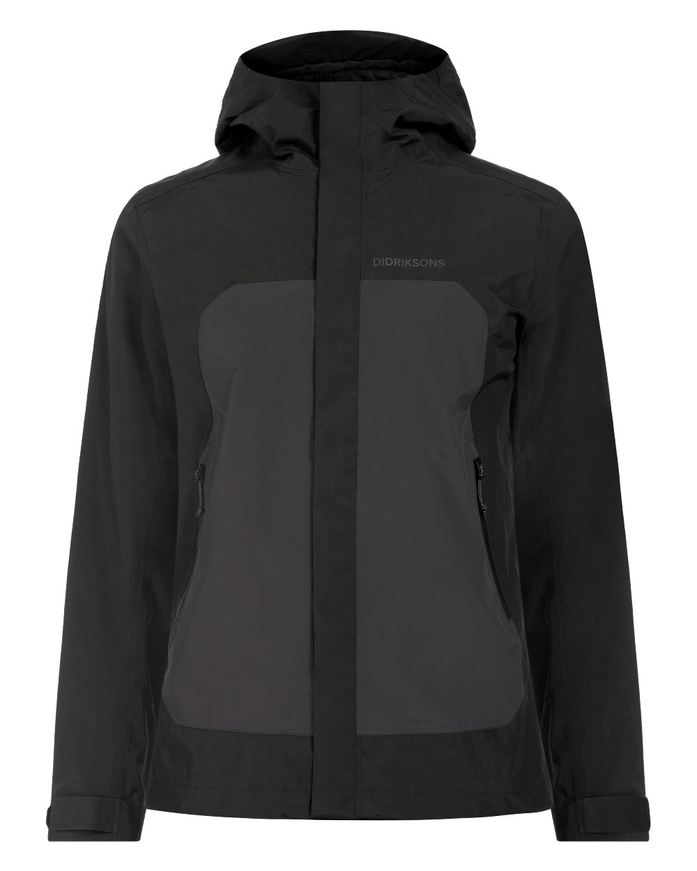 Black coloured Didriksons Mens Grit Jacket on white background