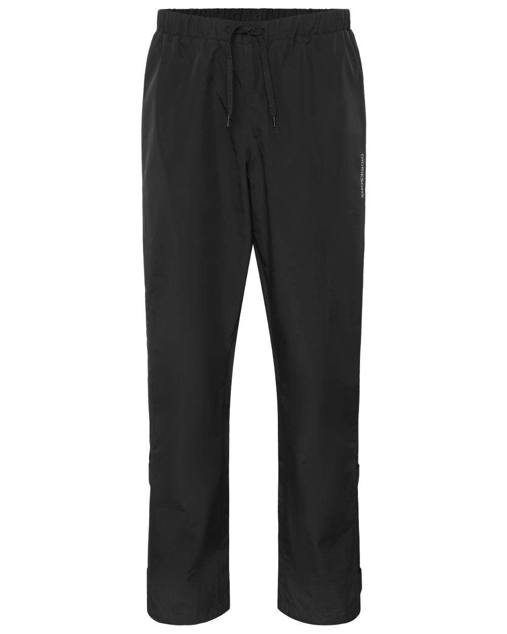 Black coloured Didriksons Mens Grit Pants 4 on white background