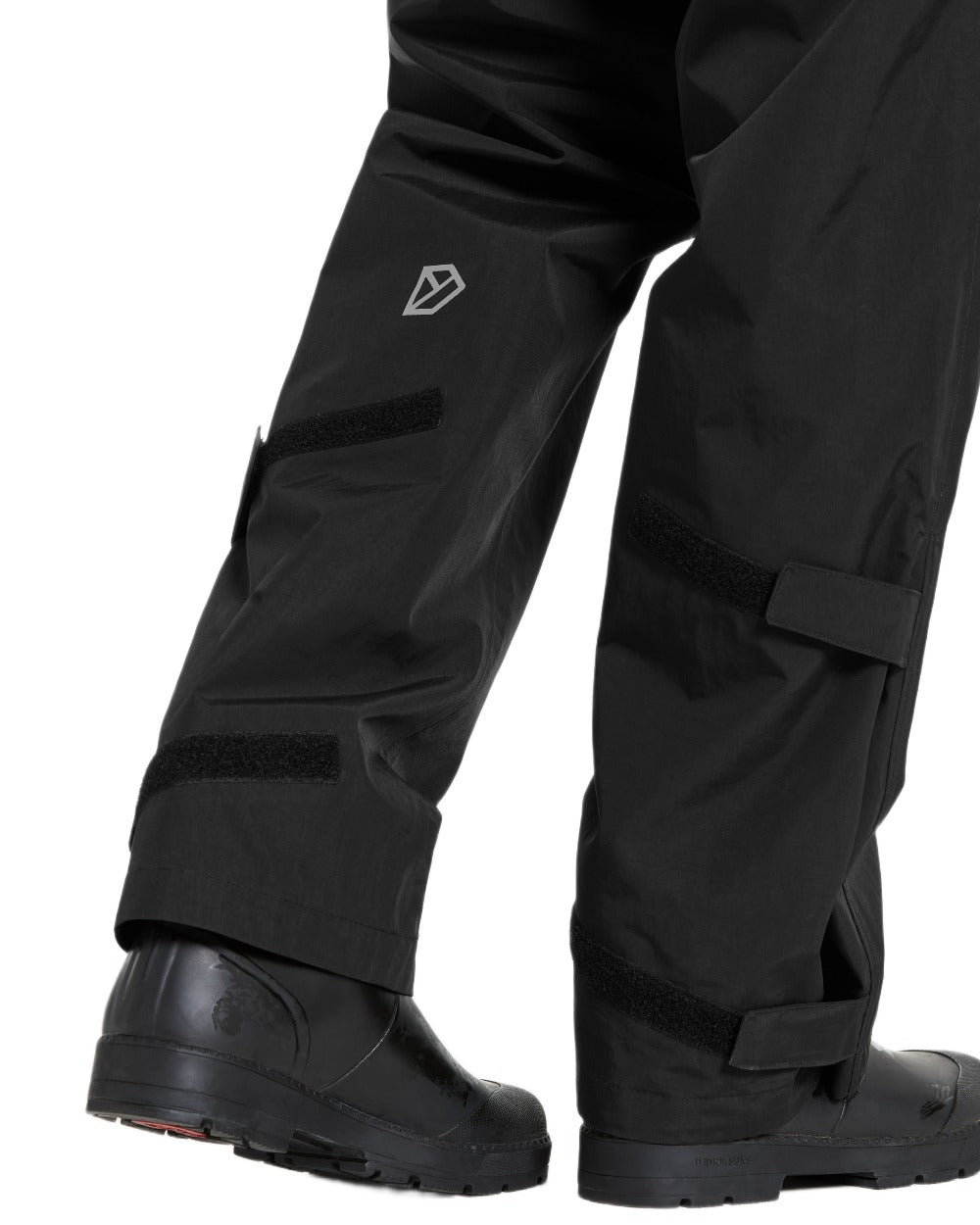 Black coloured Didriksons Mens Grit Pants 4 on white background