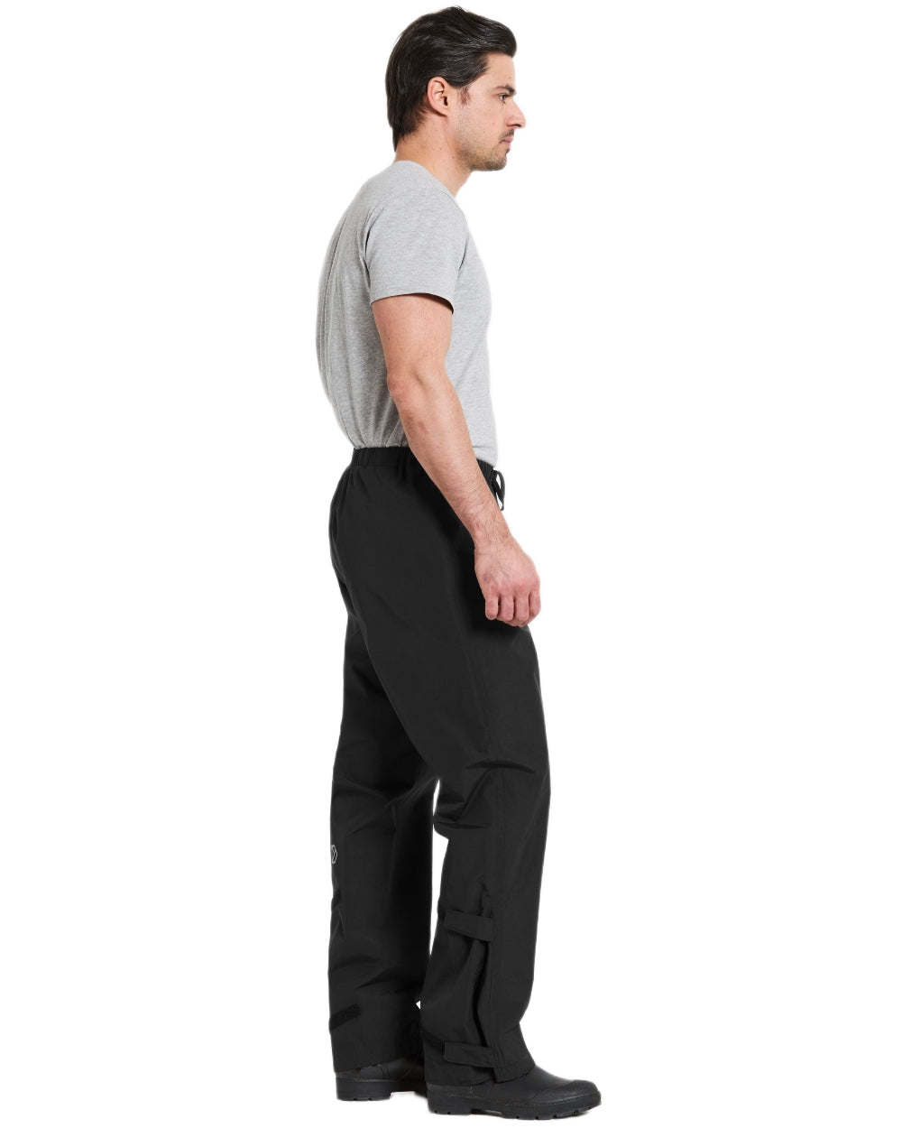Black coloured Didriksons Mens Grit Pants 4 on white background