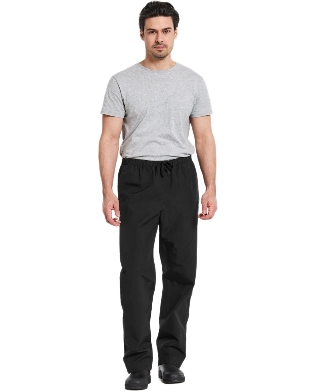 Black coloured Didriksons Mens Grit Pants 4 on white background