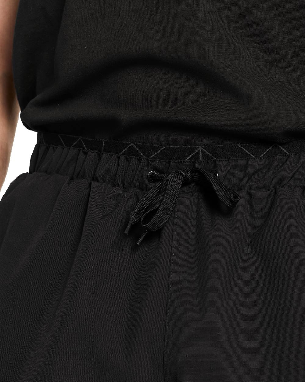 Black coloured Didriksons Mens Grit Rain Pants on white background