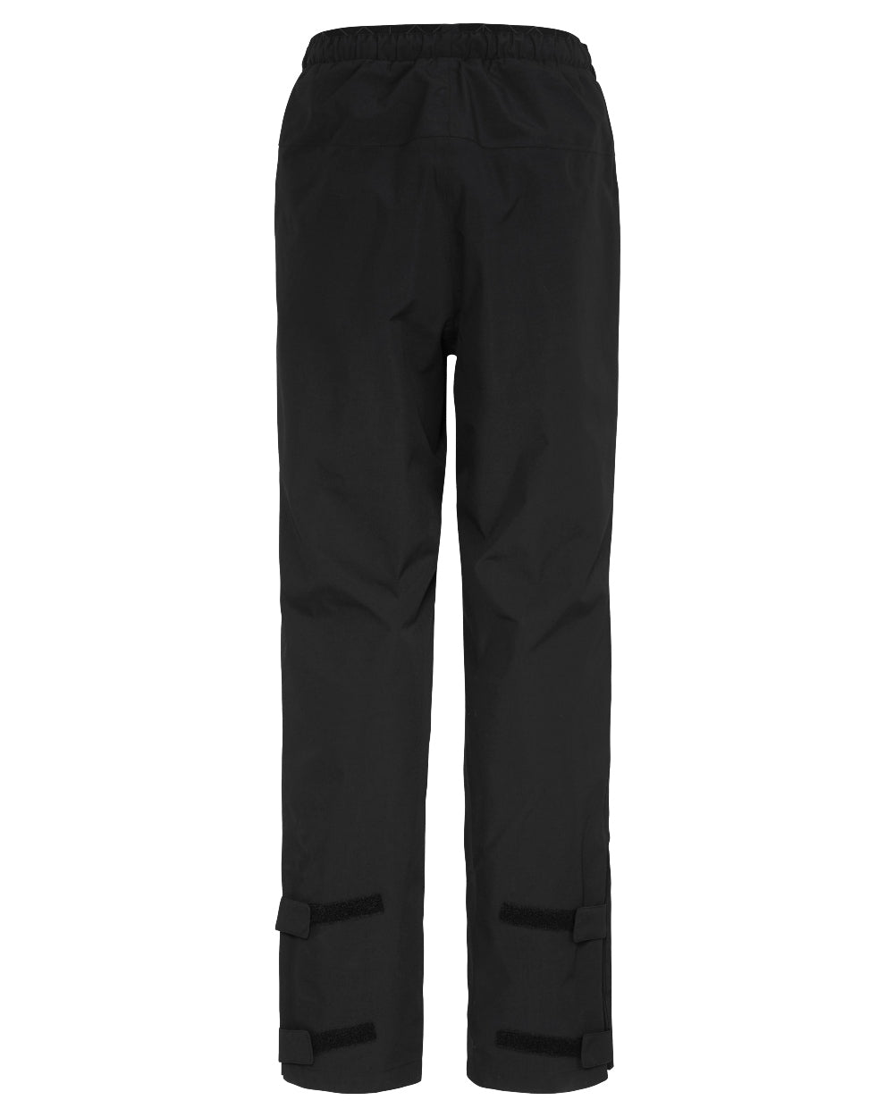 Black coloured Didriksons Mens Grit Rain Pants on white background