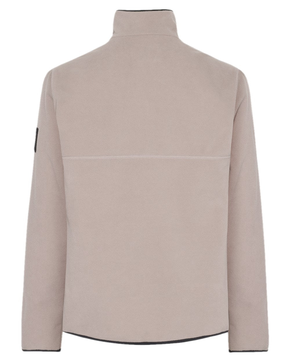 Ash Brown coloured Didriksons Mens Hannes Half Zip Sweater on white background