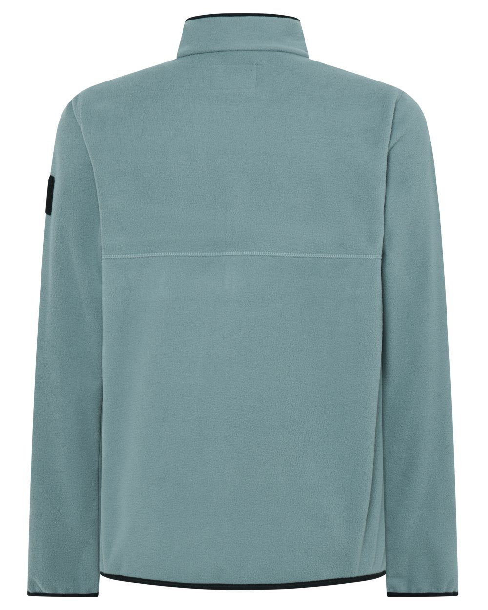 Factory Blue coloured Didriksons Mens Hans Windproof Full Zip Fleece on white background