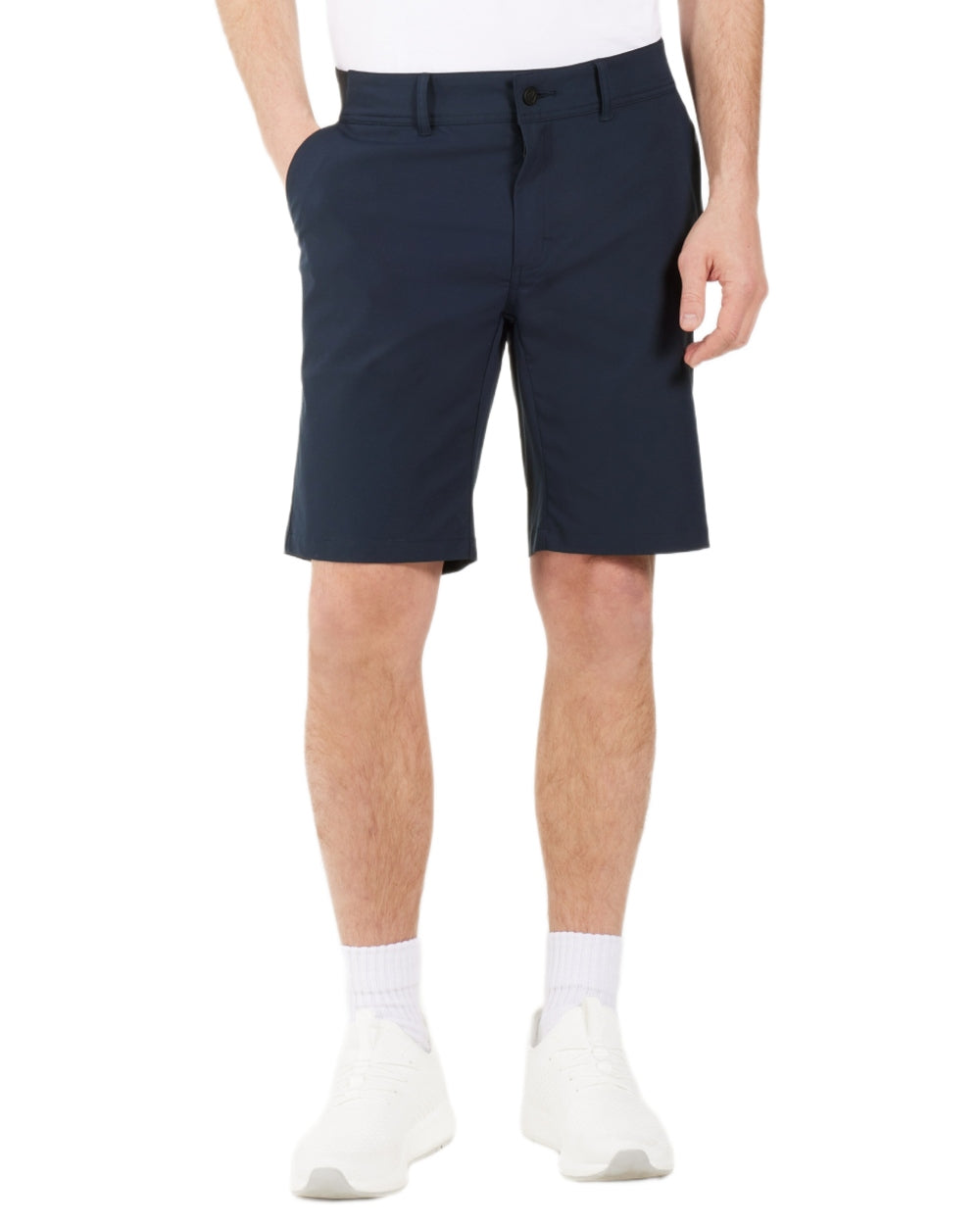 Dark Night Blue coloured Didriksons Mens Ian Shorts on white background