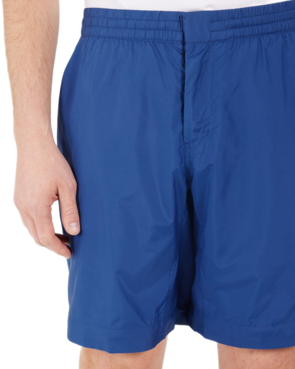 Blue Water coloured Didriksons Mens Malte Shorts on white background