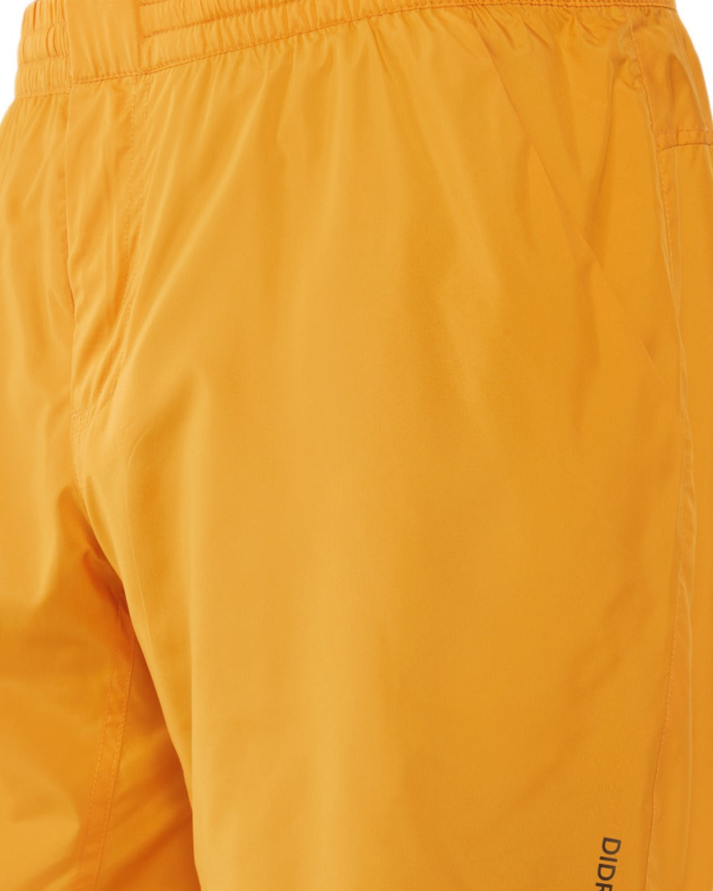 Sunny Mustard coloured Didriksons Mens Malte Shorts on white background