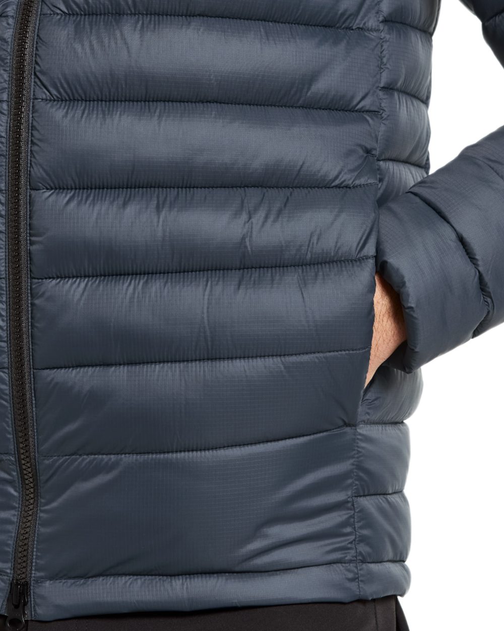 Sleepy Blue coloured Didriksons Mens Mauro Jacket on white background