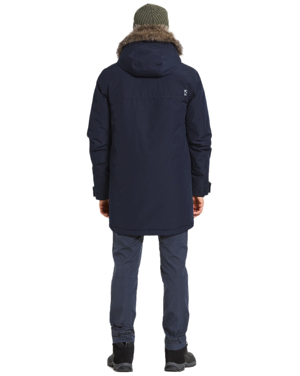 Dark Night Blue Coloured Didriksons Mens Rick Parka on white background