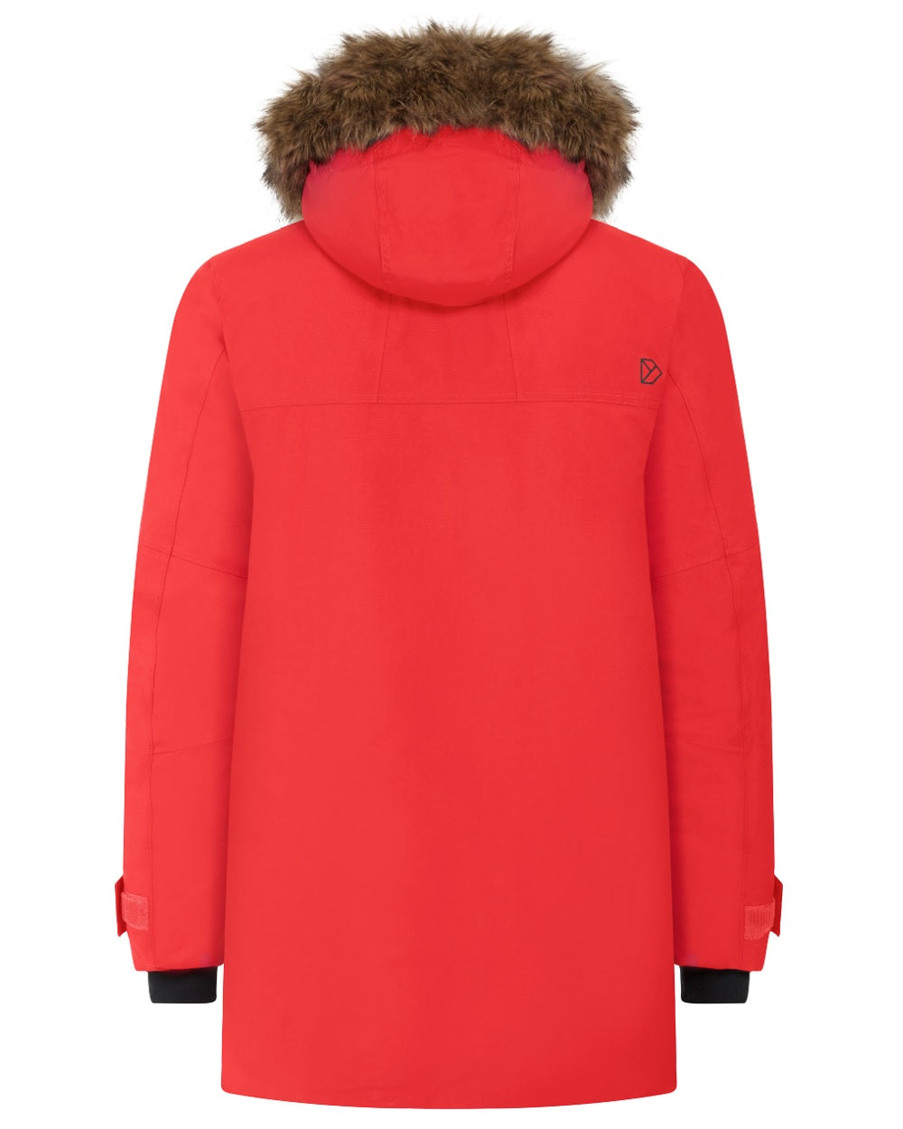 Pomme Red Coloured Didriksons Mens Rick Parka on white background