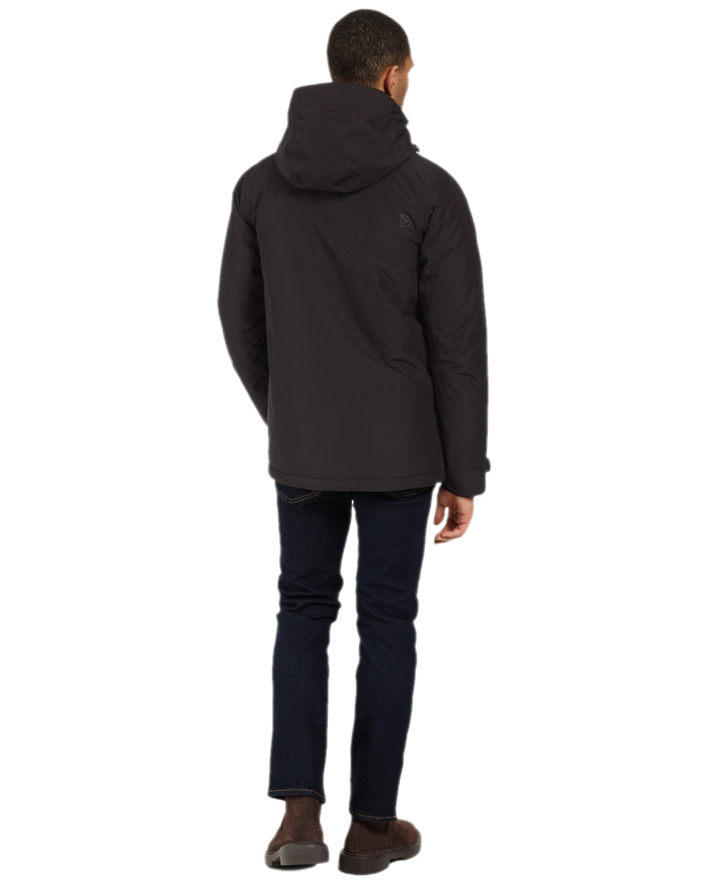 Black Coloured Didriksons Mens Stefan Jacket on white background
