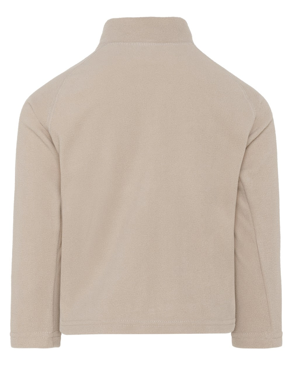 Beach Beige coloured Didriksons Monte Kids Fullzip Fleece on white background