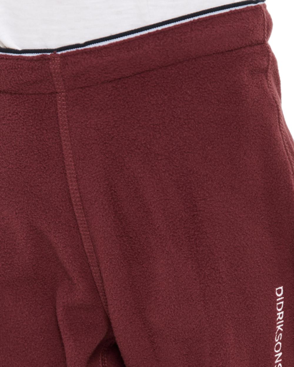 Anemon Red coloured Didriksons Monte Kids Pants on white background