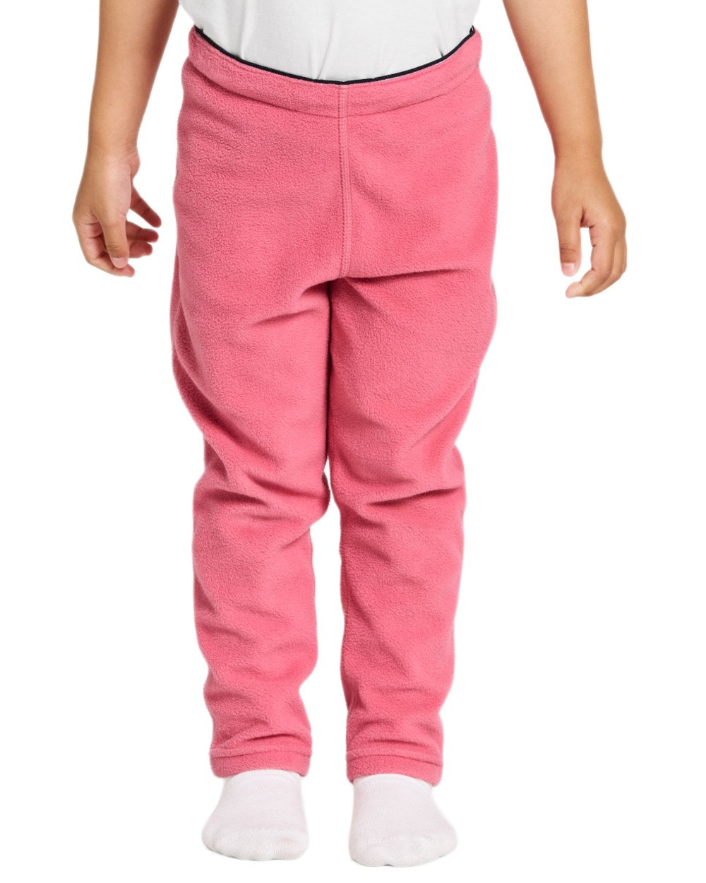 Dusty Azalea coloured Didriksons Monte Kids Pants on white background