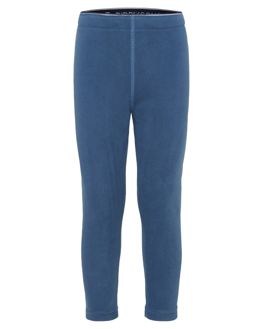 Galaxy Blue coloured Didriksons Monte Kids Pants on white background