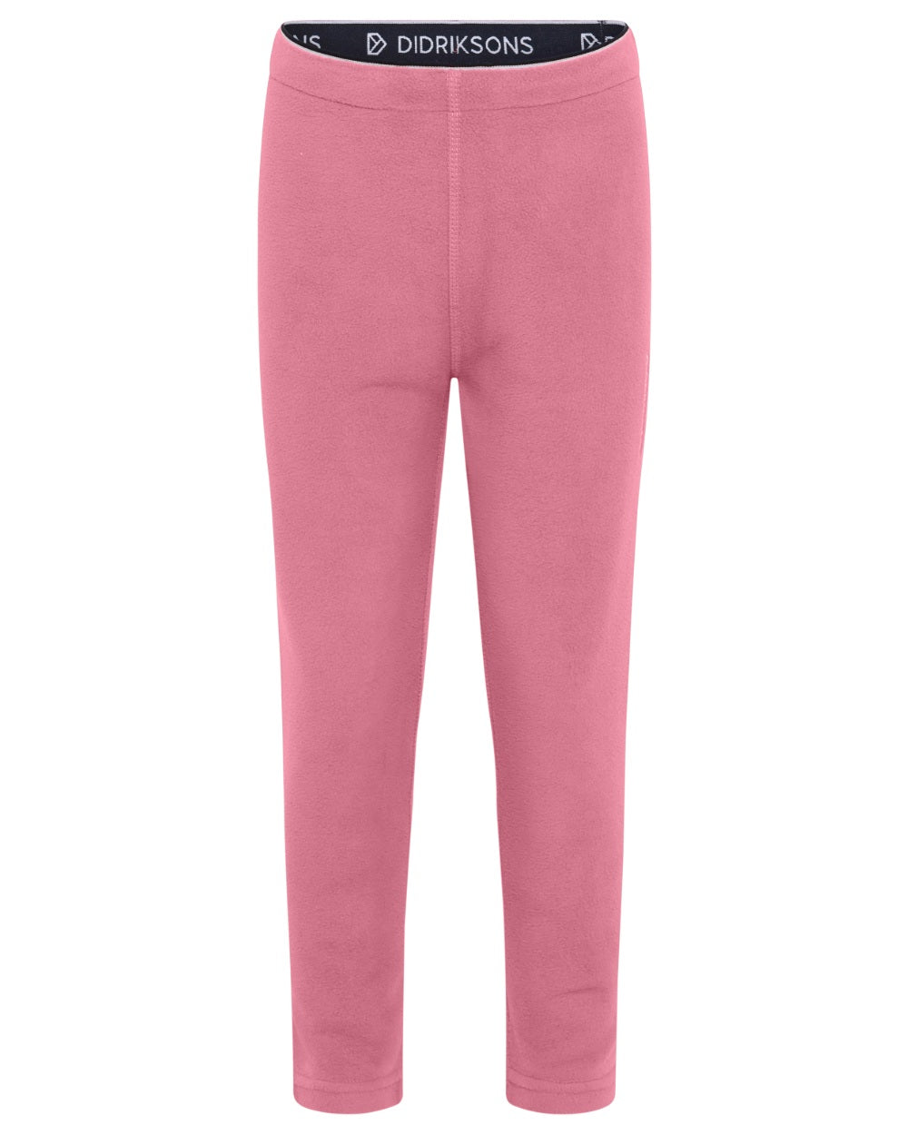 Heather Pink coloured Didriksons Monte Kids Pants on white background