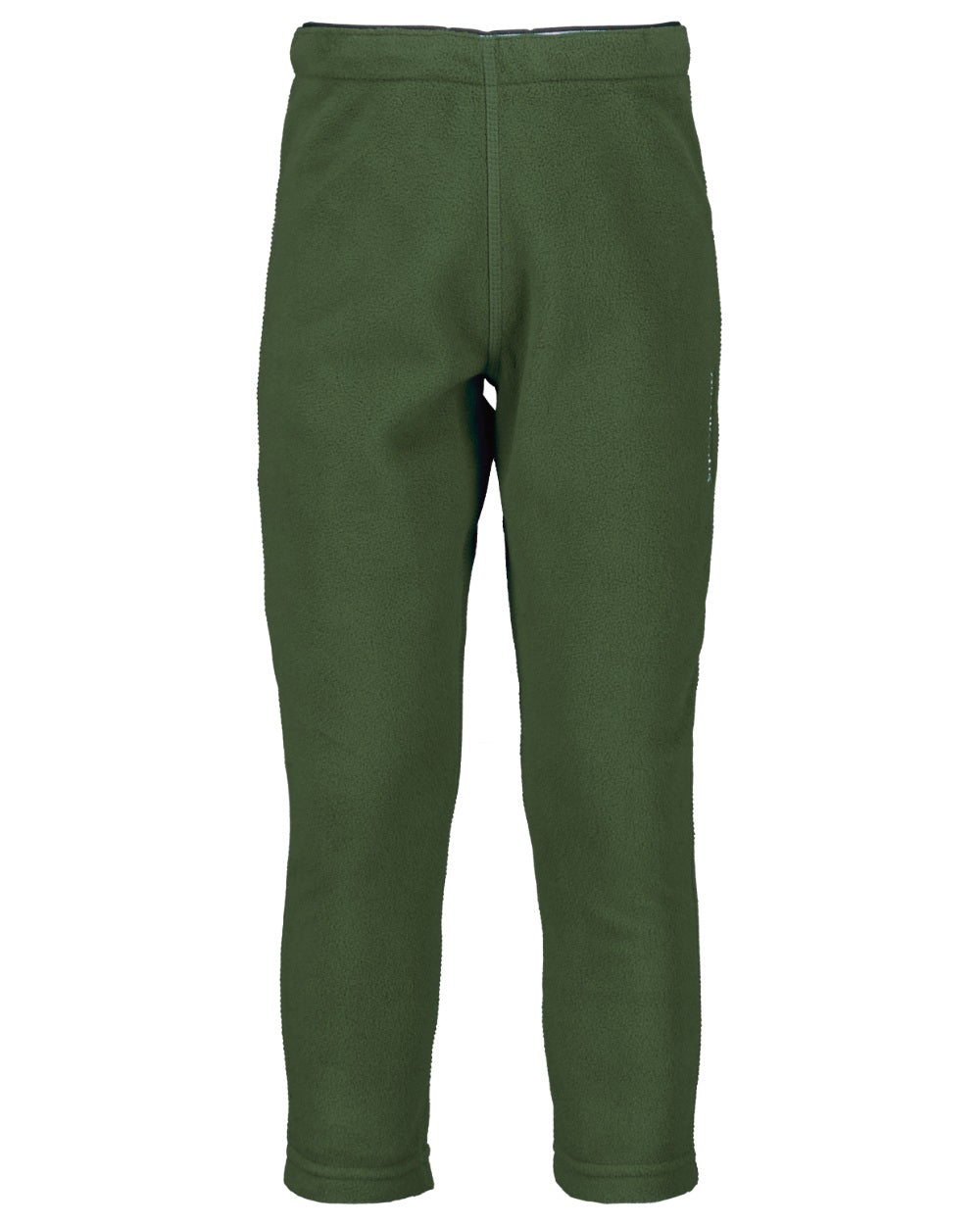 Pine Green coloured Didriksons Monte Kids Pants on white background