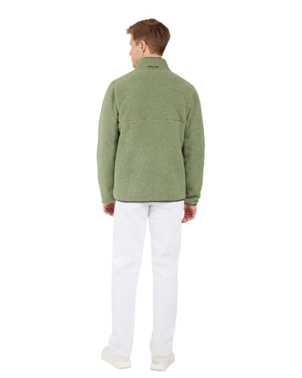Light Moss coloured Didriksons Full-Zip Jacket on white background
