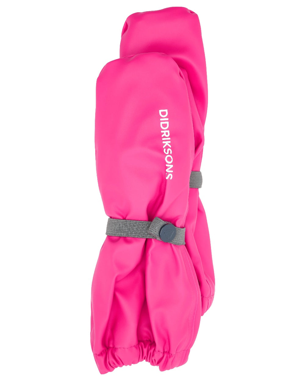 Plastic Pink coloured Didriksons Pileglove Kids Galon on white background