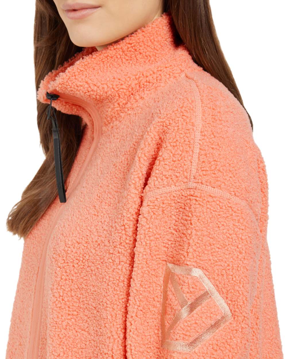 Clay Pink coloured Didriksons Full-Zip Jacket on white background