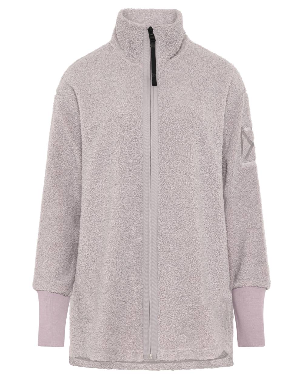 Sunrise Mist coloured Didriksons Sally Full Zip Fleece Jacket 2 on white background