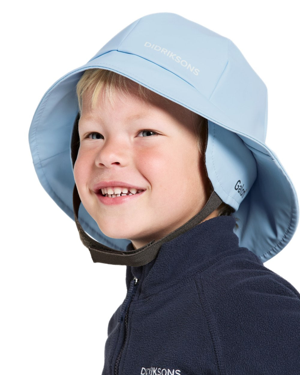 Light Sea Blue coloured Didriksons Southwest Kids Galon on white background