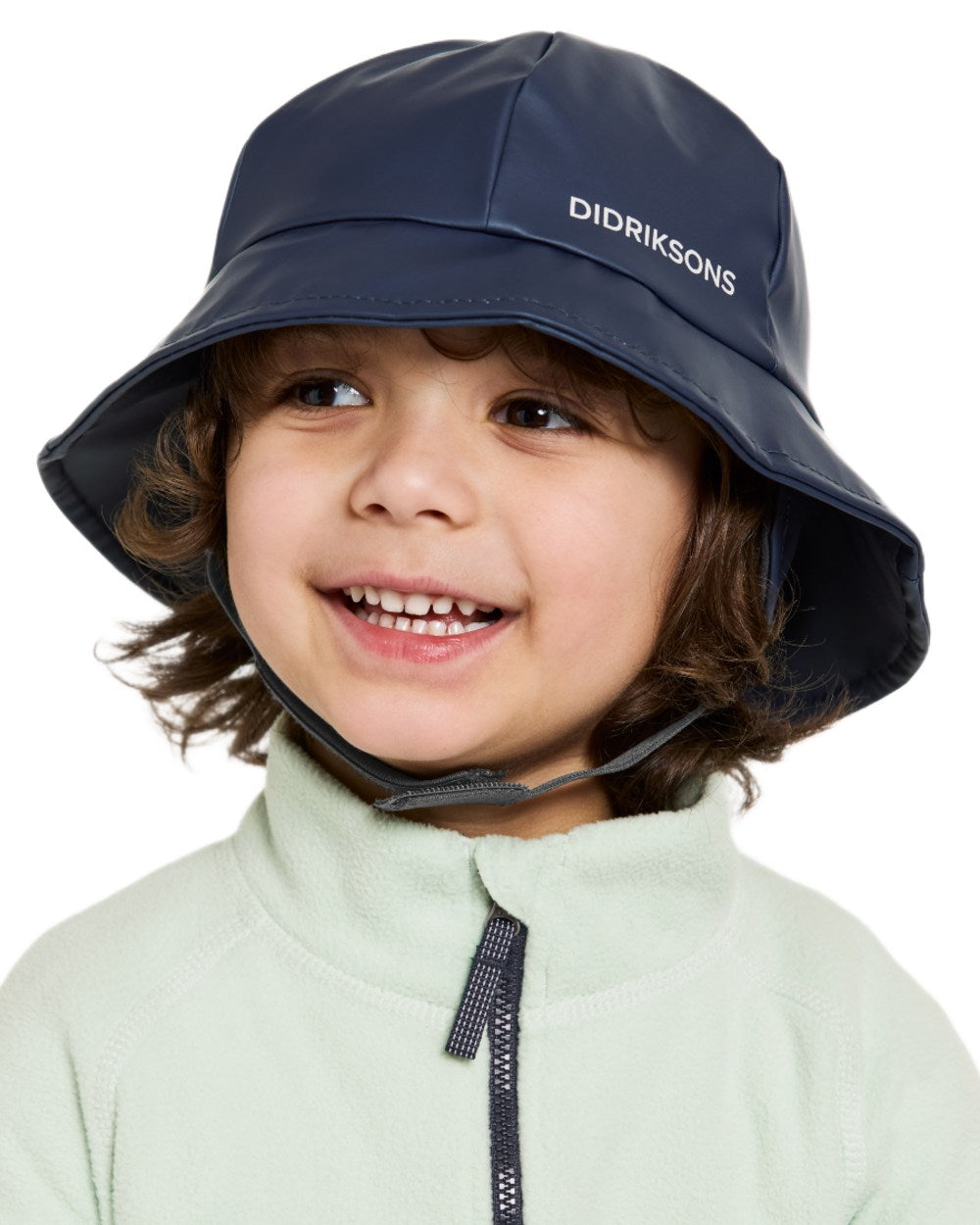 Navy coloured Didriksons Southwest Kids Galon on white background