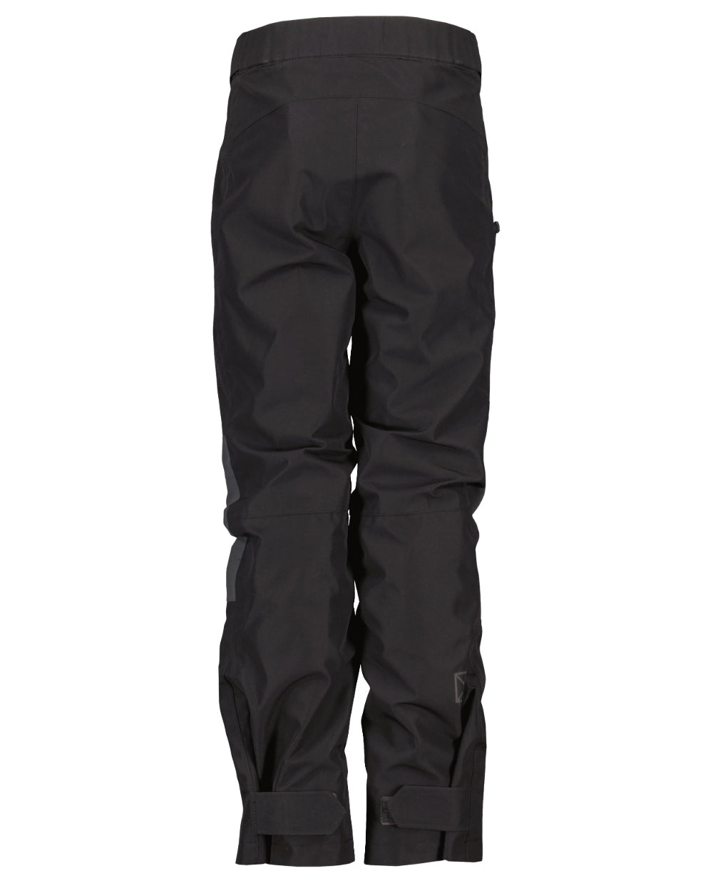 Black coloured Didriksons Childrens Svalort Pants on white background