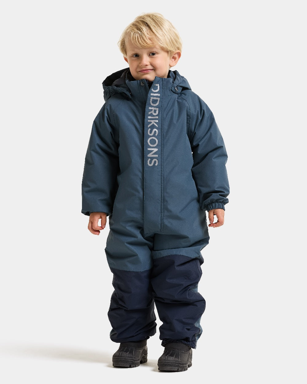 Mountain Blue Coloured Didriksons Talvi Kids Cover 2 On White Background