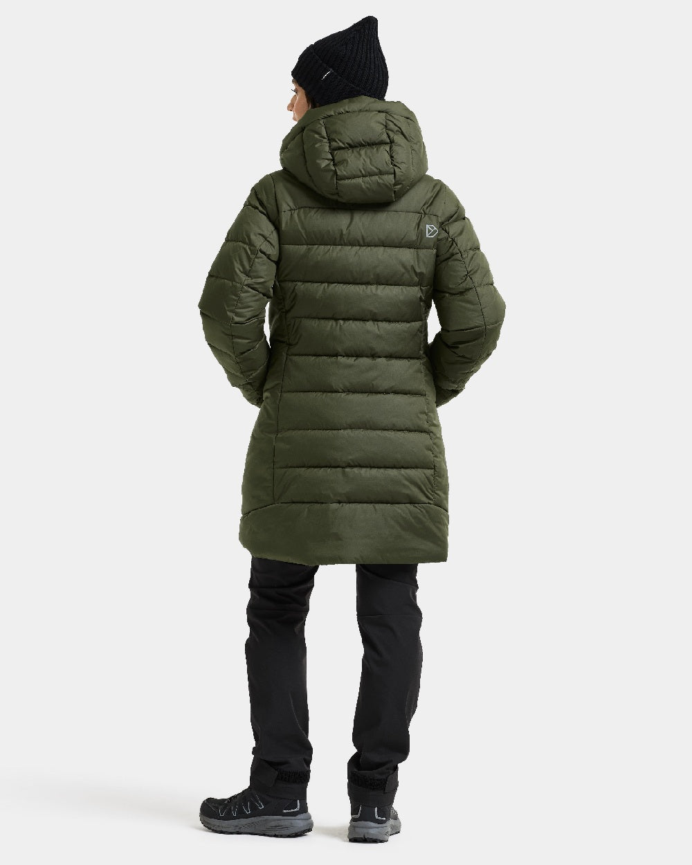 Deep Green coloured Didriksons Tejla Womena Parka on white background