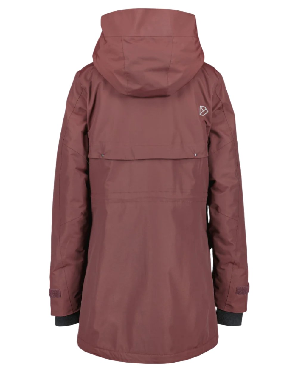 Old Rust coloured Didriksons Thelma Womens Parka 10 on white background
