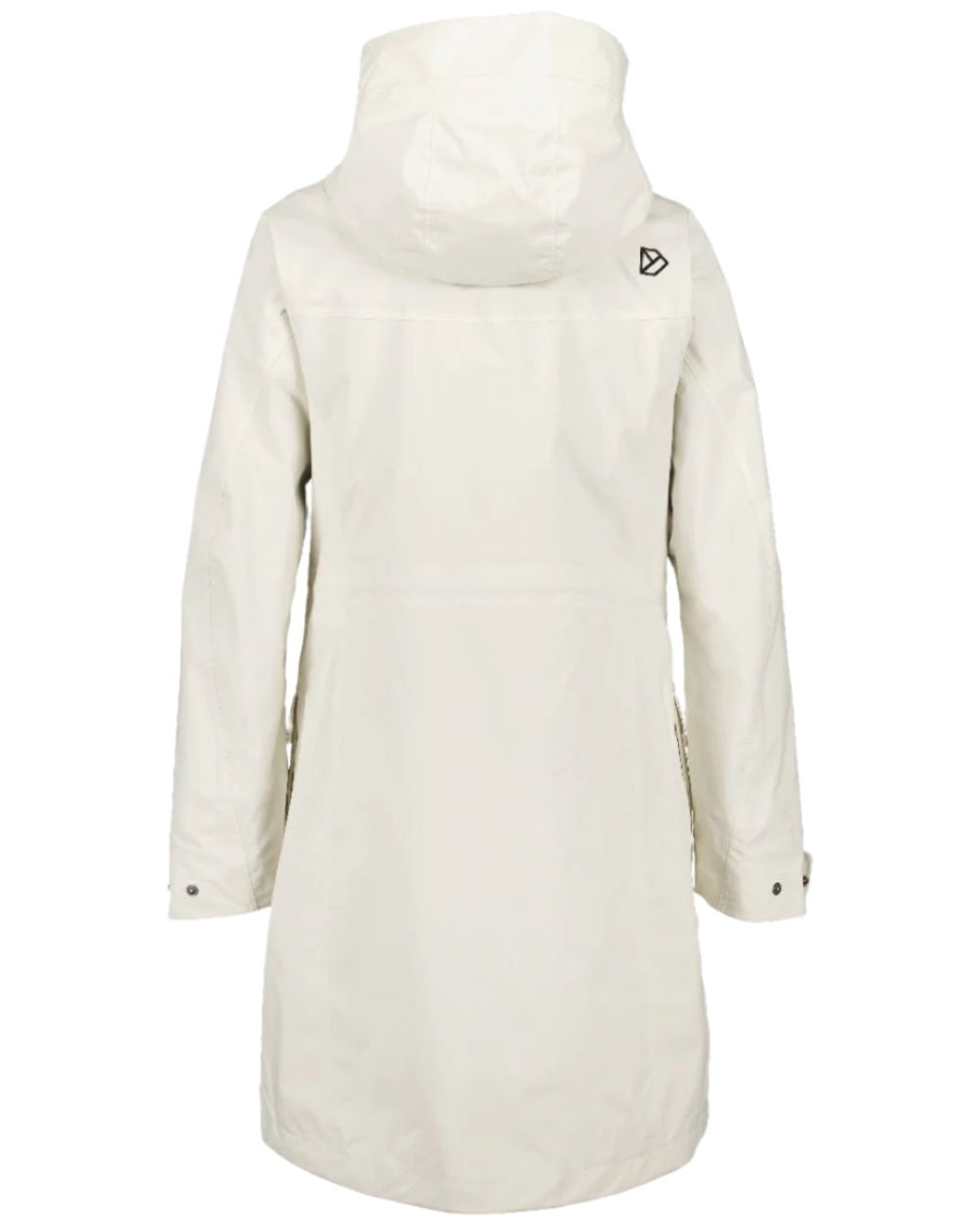 White Foam Coloured Didriksons Thelma Womens Parka 10 on white background