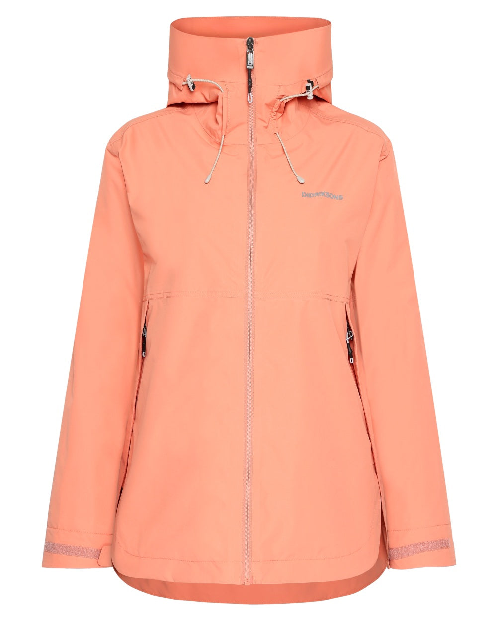 Clay Pink coloured Didriksons Tilde Womens Jacket on white background