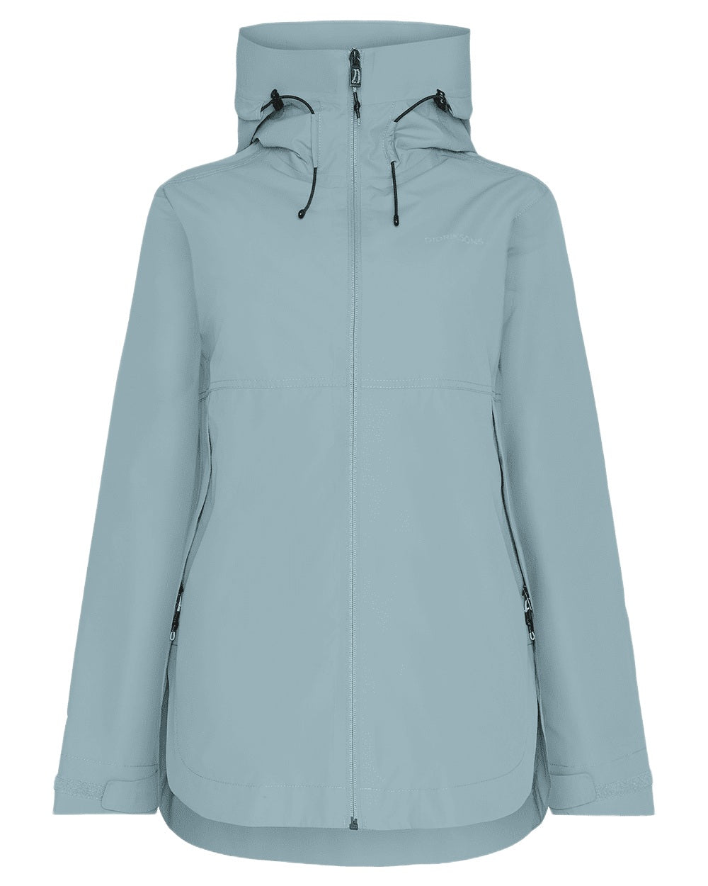 Factory Blue coloured Didriksons Tilde Womens Jacket on white background