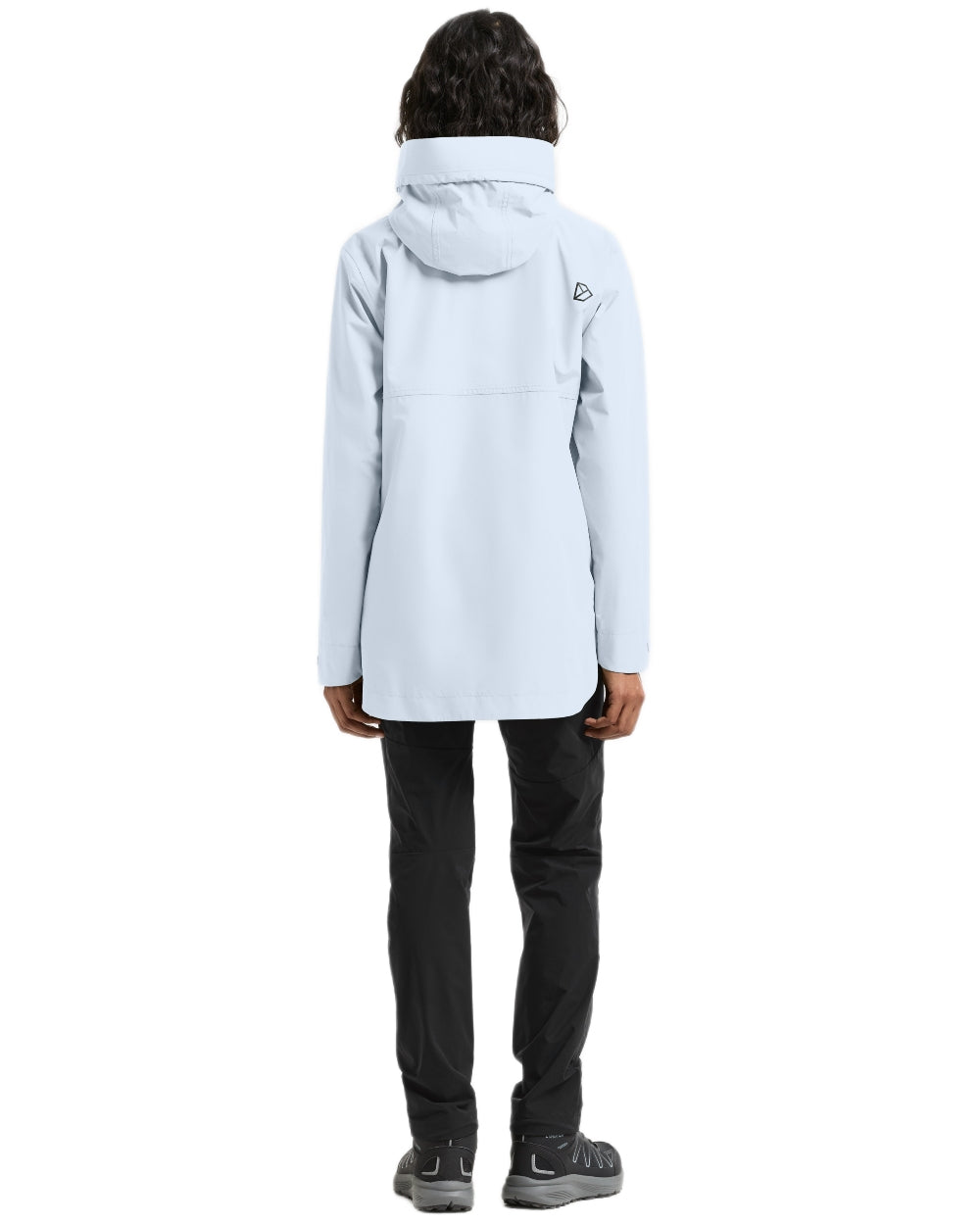 Ice Blue coloured Didriksons Tilde Womens Jacket 4 on white background