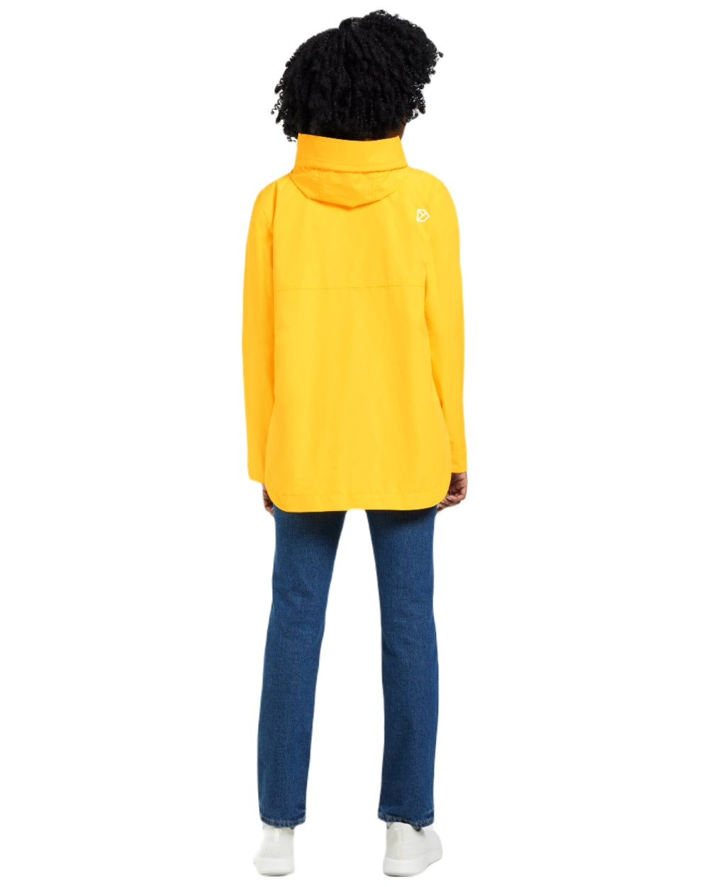 Warm Yellow coloured Didriksons Tilde Womens Jacket on white background