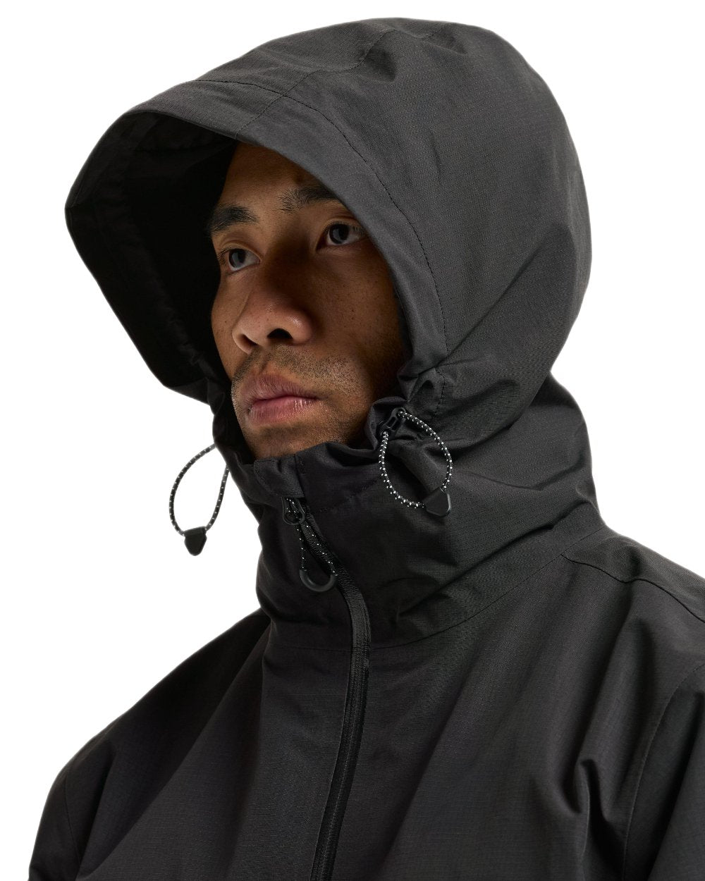 Black coloured Didriksons Trien Jacket on white background