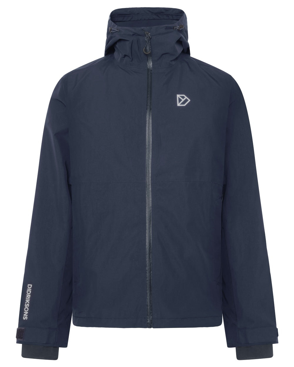 Dark Night Blue coloured Didriksons Trien Jacket on white background