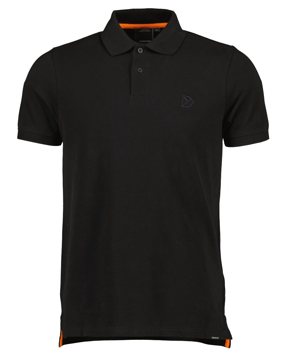 Black coloured Didriksons Ville Pike Polo Shirt 2 on white background